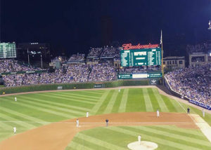 view from seats of wrigley field